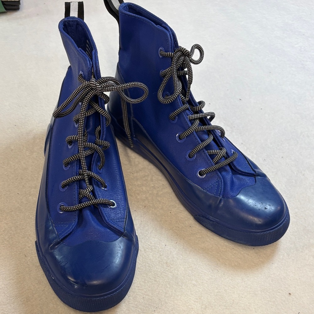 Hunter for Target Royal Blue Lace-Up Rain Boots